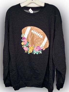 Just Hoods Football Sweatshirt